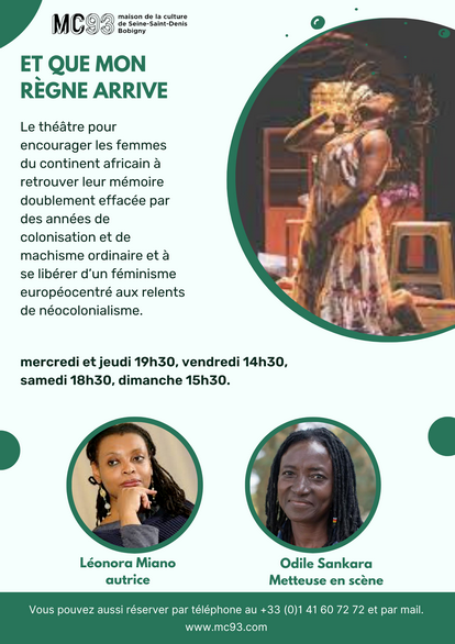 jifa bookclub actu leonora miano theatre que mon regne arrive saint denis mc93