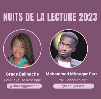 [Nuits de la lecture 2023] Live Mohammed Mbougar Sarr