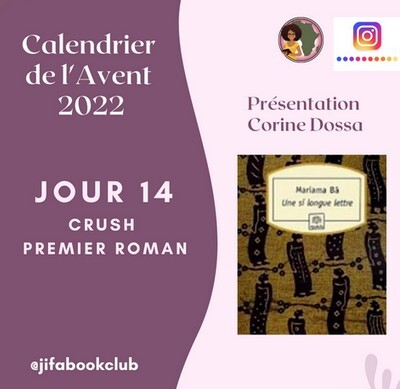 jifa bookclub instagram relais mariama ba longue lettre presentation corine dossa
