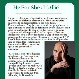 jifa bookclub mars au feminin  he for she mabrouck rachedi instagram portrait 
