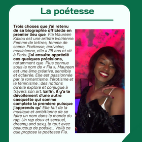 jifa bookclub presentation mars au feminin printemps poetesses fia maureen kakou instagram portrait 
