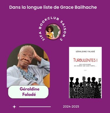 [Longue liste Saison 2] Turbulentes – Géraldine Faladé