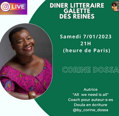 [Save the date 7 Janvier] Galette des reines Corine Dossa