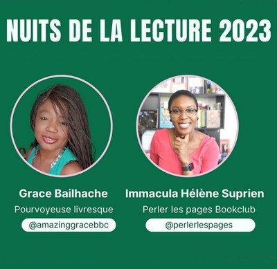 [Nuits de la lecture 2023] Live Immacula Hélène Suprien Perler les pages Bookclub